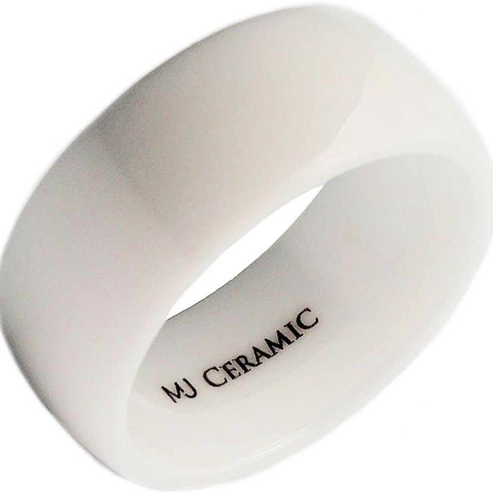 Ceramic Wedding Band Classic High Polished Ring Varying Colors and Widths to Cho